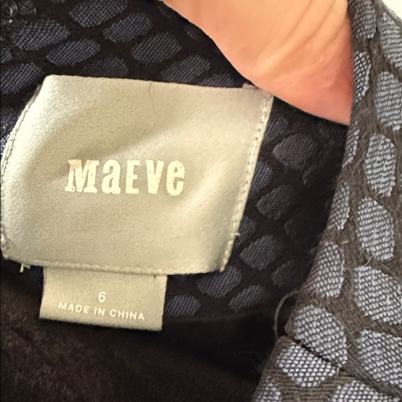 Maeve Navy Textured Mini Dress - Picture 2 of 6